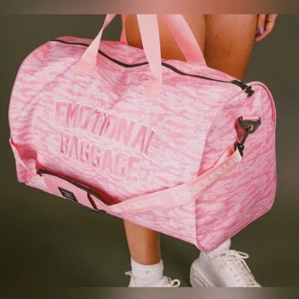 ALF Pink Camo "EMOTIONAL BAGGAGE" Duffle Bag